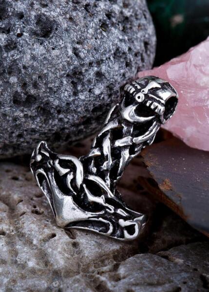 Thors Hammer vedhæng med hjelm