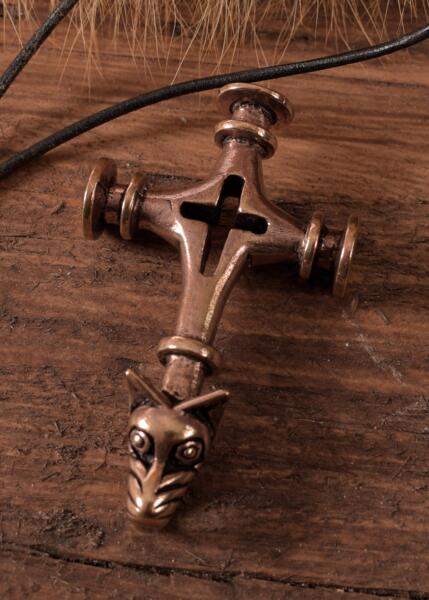 Stor Thors Hammer med ulvehoved