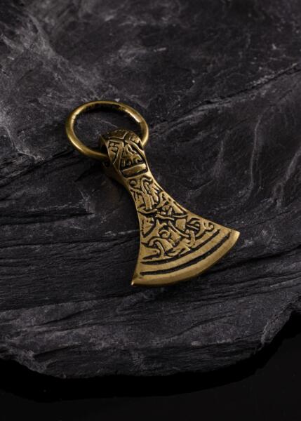 Viking økse vedhæng i messing