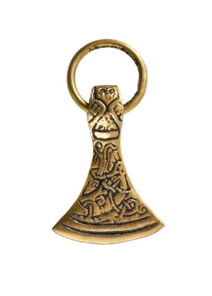 Viking økse vedhæng i messing