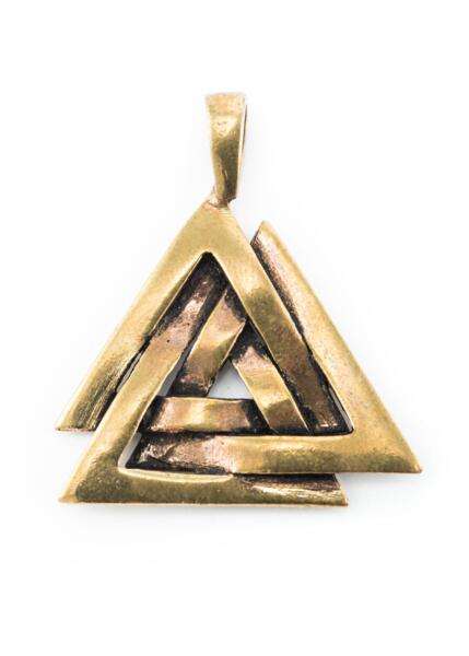 Valknut vedhæng i bronze