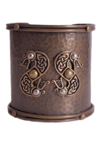 Bred armring med keltisk slange