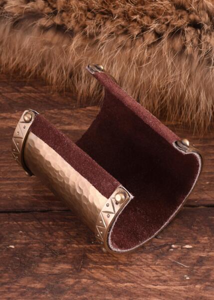 Bred armring i messing