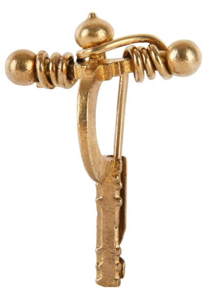 Armbrøstfibula i messing