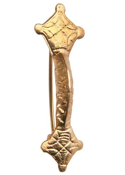 Remfibula broche i messing