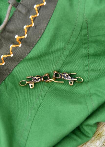 Viking kappe­spænde med dragehoveder