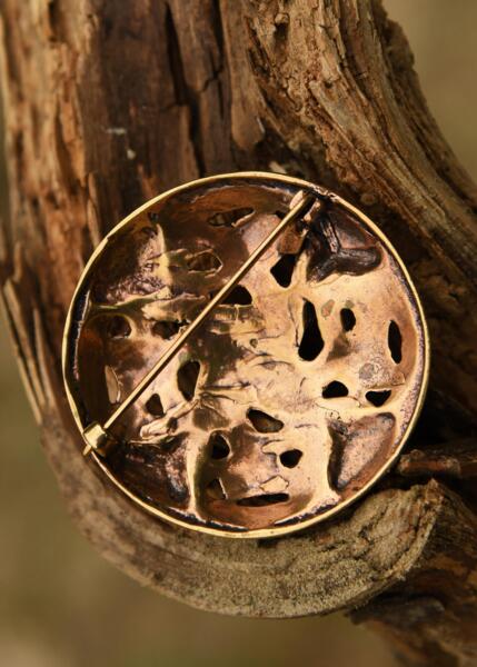 Vikingefibula med fire elementer