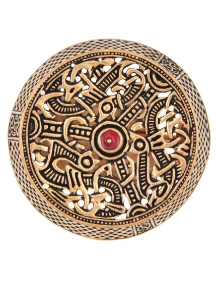 Lille vikingedåsebroche fra Gotland