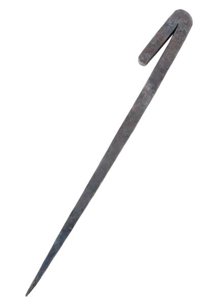 Håndsmedet teltpløk i stål