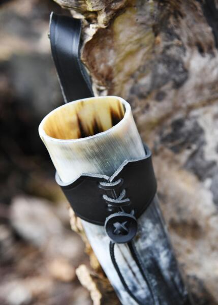 Bælteholder til drikkehorn sort