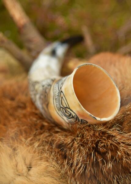 Vikingedrikkehorn – Fenrir motiv