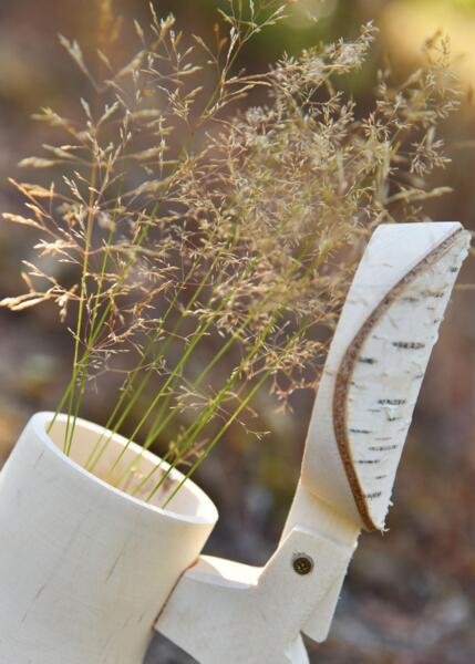 Trækrus i birk med låg