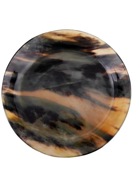 Tallerken i horn – ca. 20 cm