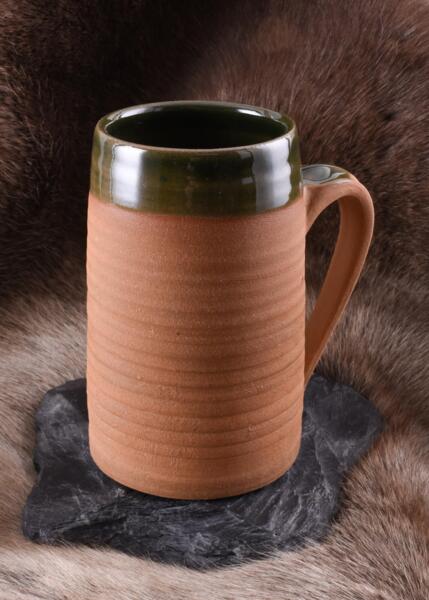 Historisk ølkrus i ler – 0,5 liter