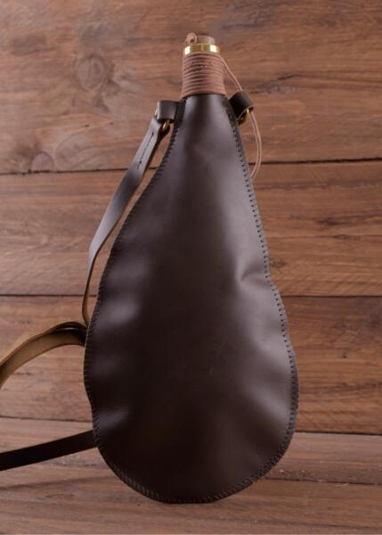 Læderflaske – ca. 0,5 liter