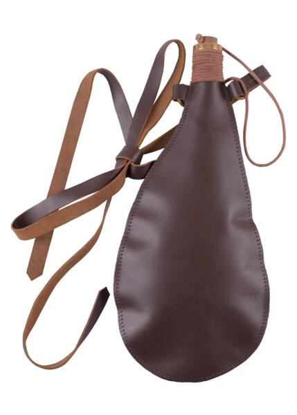 Læderflaske – ca. 0,5 liter