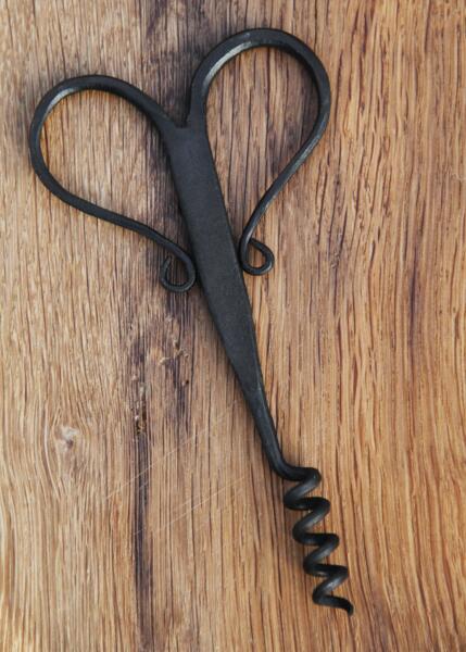 Håndsmedet proptrækker i jern