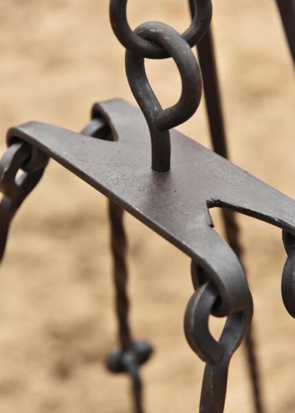 Grillrist til trefod – håndsmedet