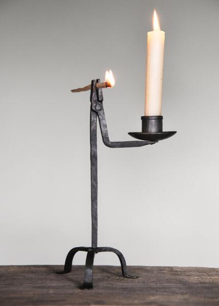 Rushlight-holder med lyskop