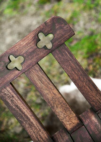 Middelalder foldestol i mangotræ