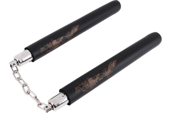 Nunchaku med dragemotiv