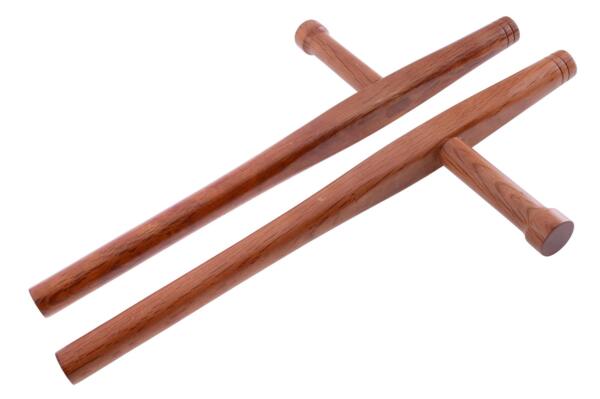 Okinawa tonfa – rund træmodel 50 cm