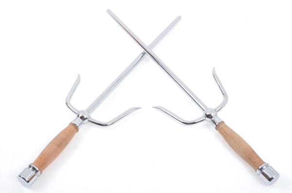 Sai – rustfrit stål med wengé træhåndtag (sæt)