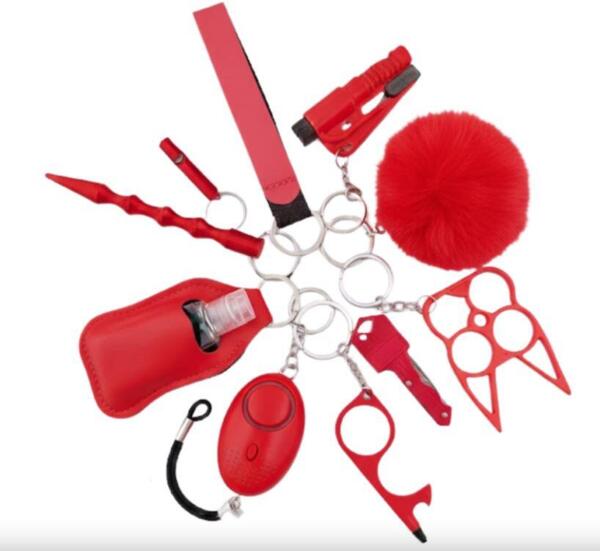 Self Defense Kit – Nøglering (10 dele)