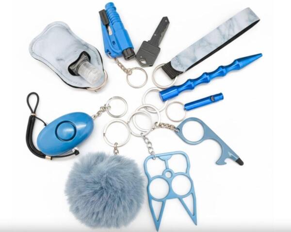 Self Defense Kit – Nøglering (10 dele)