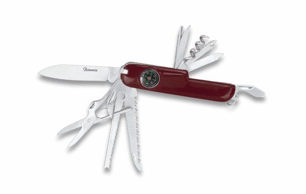 Kompakt multiværktøj med kompas