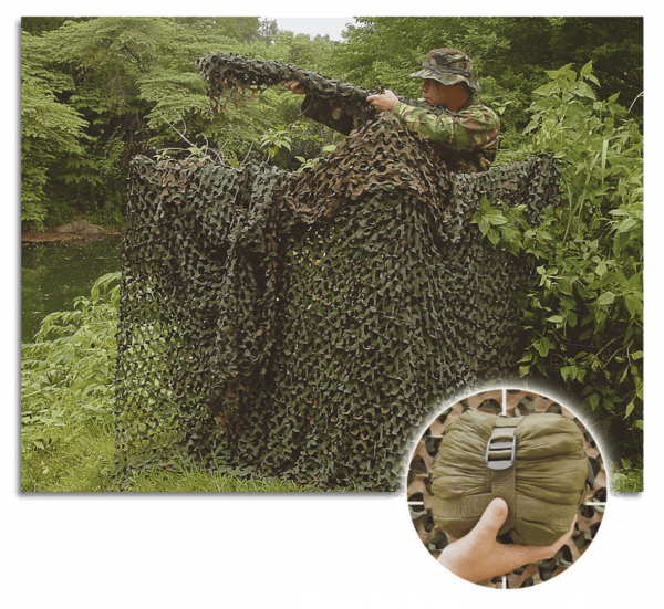 Camouflagenet i grøn