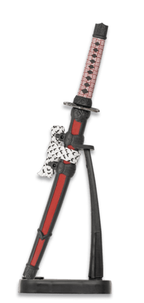Mini katana med rødt design
