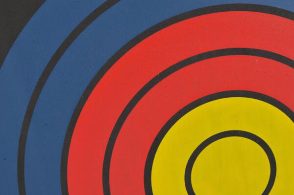 Skum målskive til bue mm