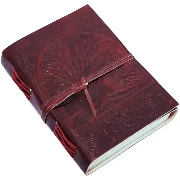 Læder Journal – Tree of Life Yggdrasil