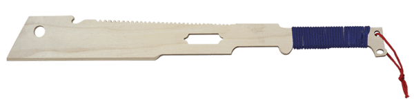 Træ machete – blå finish