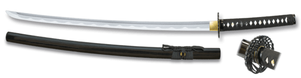 Katana med sort viklet håndtag –