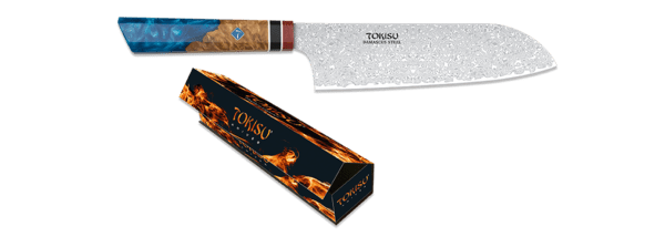 Santoku køkkenkniv – damaskusstål i 67 lag