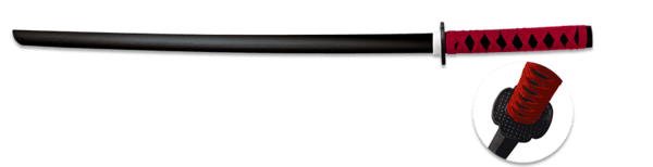 Trænings katana – træ (rød vikling)