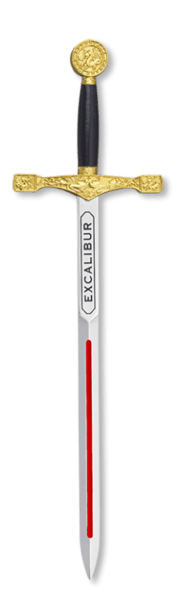 Mini sværd “Excalibur” guld