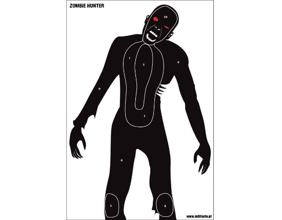 Zombie Silhuetmål 40 x 60 cm