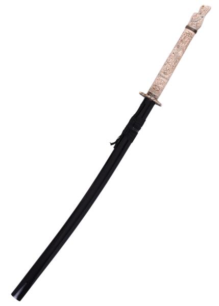 Katana Inmortal med elfenbenslook håndtag