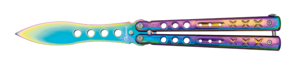 Butterfly træningskniv Rainbow – farverigt design