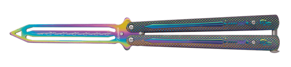 Butterfly træningskniv Rainbow Titanium