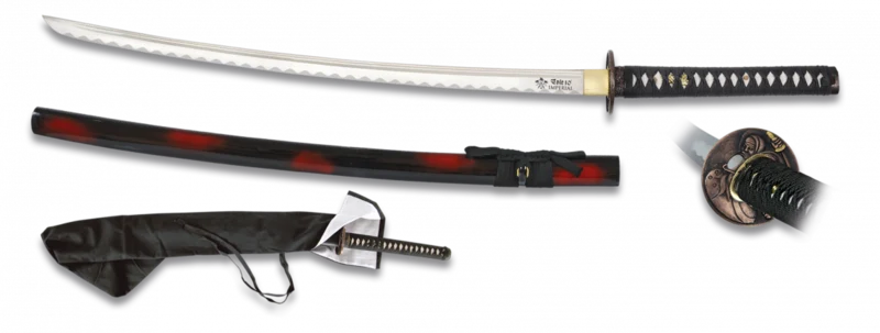 Katana i hærdet kulstofstål