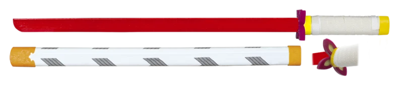 Katana i Træ – 57 cm – Rød Klinge