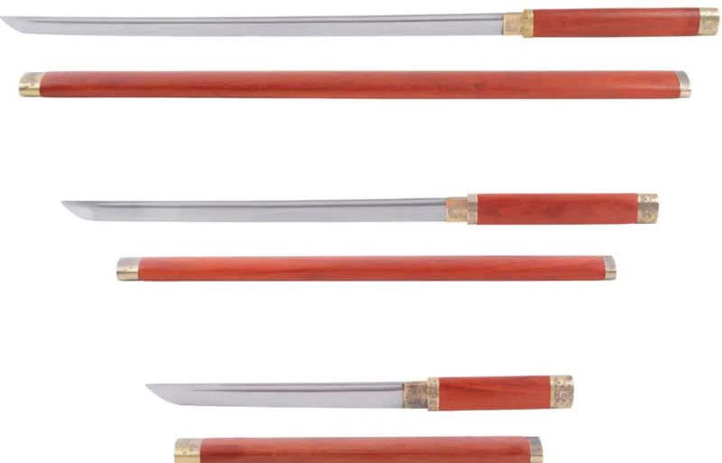 Shirasaya Bushido Hifumi – Sæt med 3 skarpslebne japanske sværd