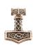 Mjölnir vedhæng i bronze