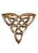 Keltisk triquetra fibula i bronze