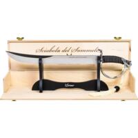 Champagne Sabel med Læderhåndtag