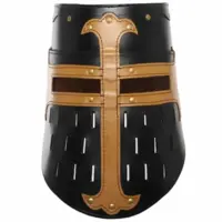 Korsfarer Great Helm i Læder